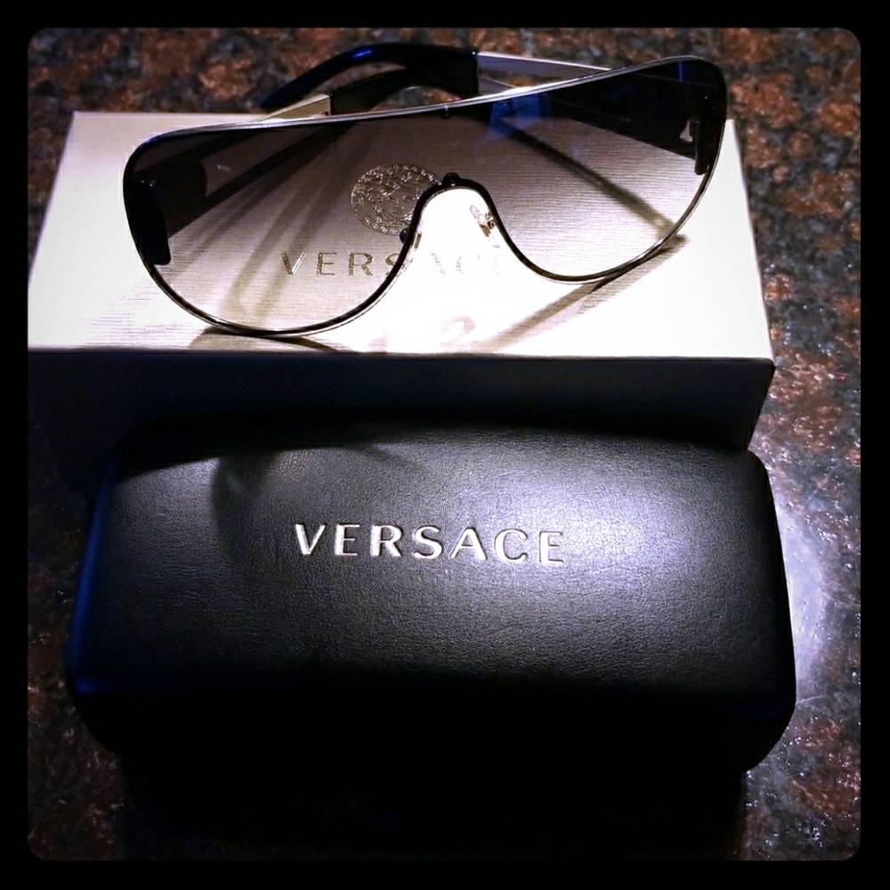 Versace sunglasses with box and case